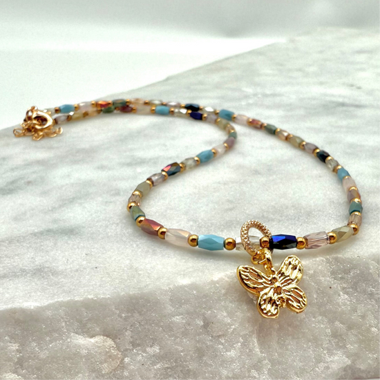 RAINBOW BUTTERFLY - NECKLACE