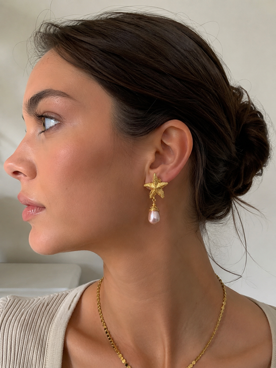 STARFISH - MOTHER OF PEARL – EARRINGS