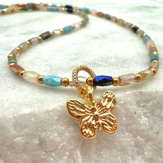 RAINBOW BUTTERFLY - NECKLACE