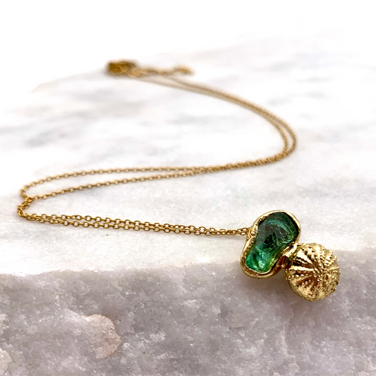 URCHIN REEF - AQUA - PENDANT