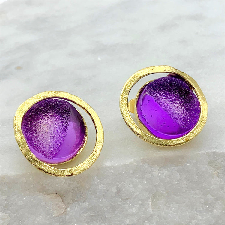 OCEAN – LILAC – STUDS Earrings Sue&