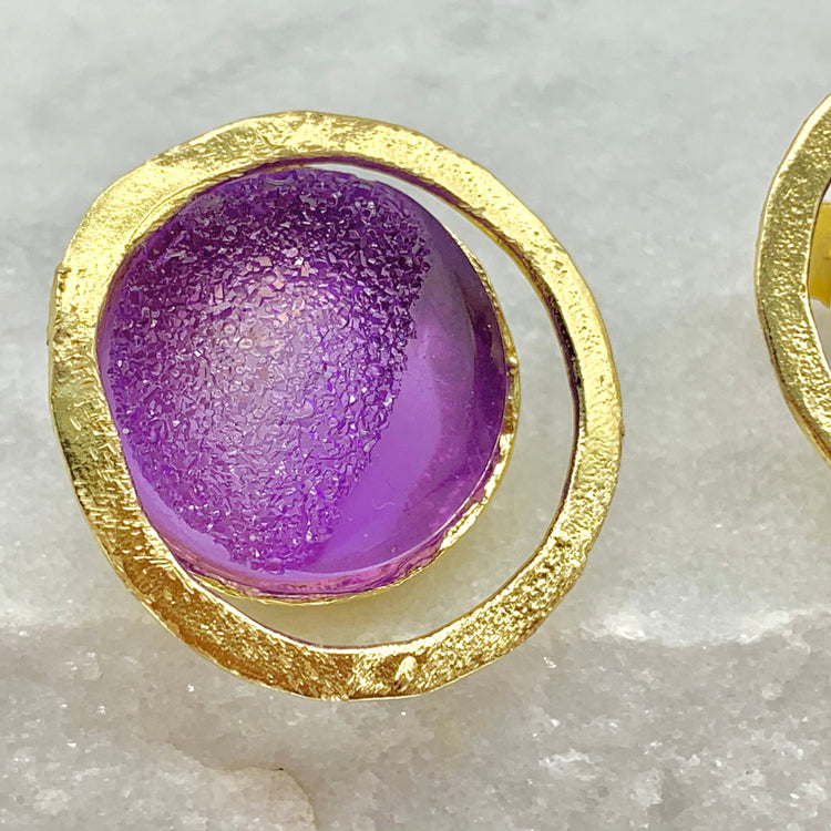 OCEAN – LILAC – STUDS Earrings Sue&