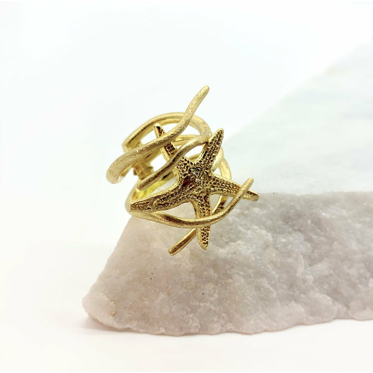 STARFISH HUG – GOLD - RING Ring Sue&