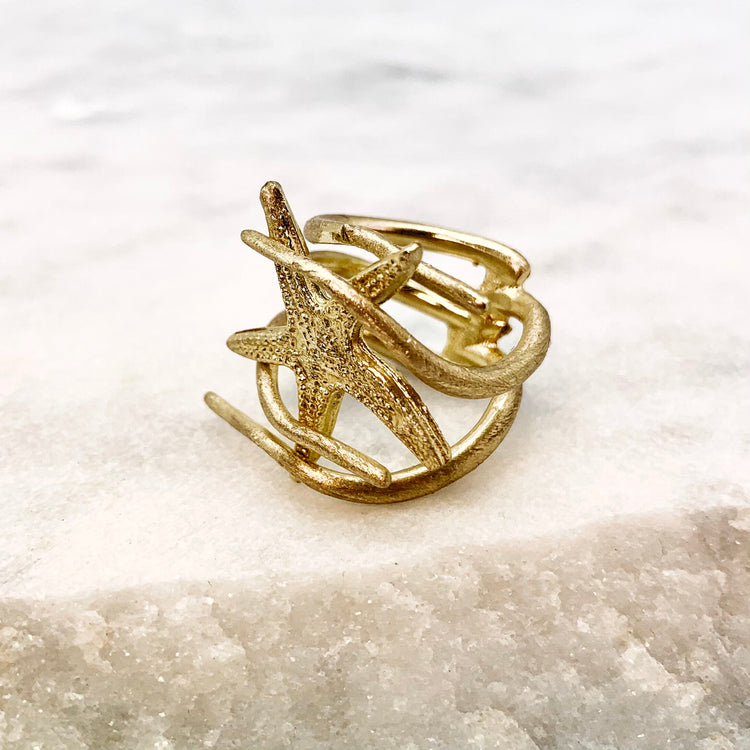STARFISH HUG – GOLD - RING Ring Sue&