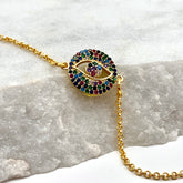 EYE OF PEACE – MULTI CRYSTAL – BRACELET Bracelet Sue&