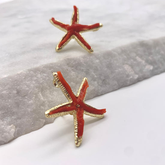 OCEAN BLOOM – CORAL - STUDS