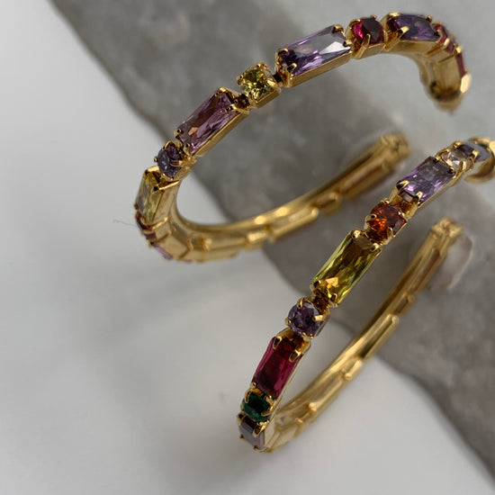 SPARK - MULTI CRYSTAL - EARRINGS