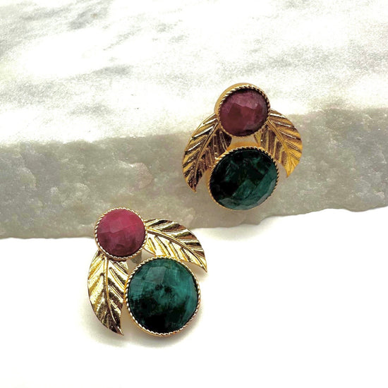 CHRISTMAS - AGATE - EARRINGS