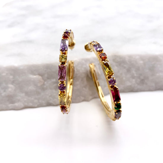 SPARK - MULTI CRYSTAL - EARRINGS