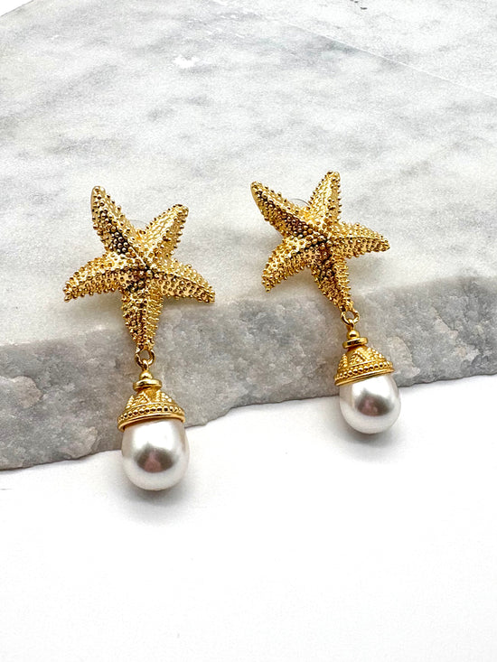 STARFISH - MOTHER OF PEARL – EARRINGS