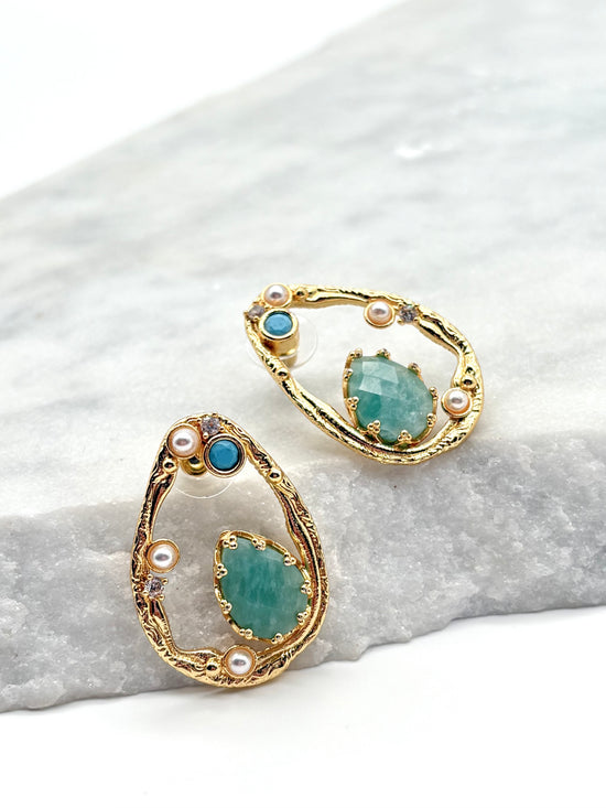 SUMMER SKY – ANGELITE - EARRINGS