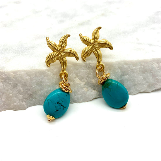 STARFISH - TURQUOISE - EARRINGS
