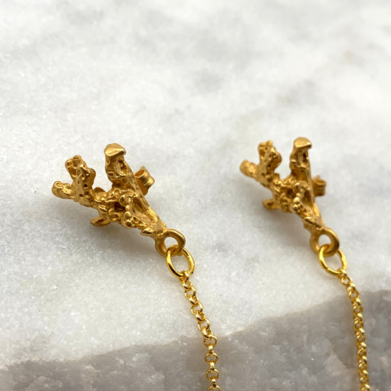 CORAL DREAM – PEARL -  EARRINGS