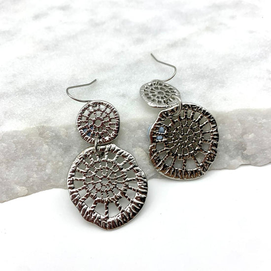 LOVE WEB - SILVER - EARRINGS