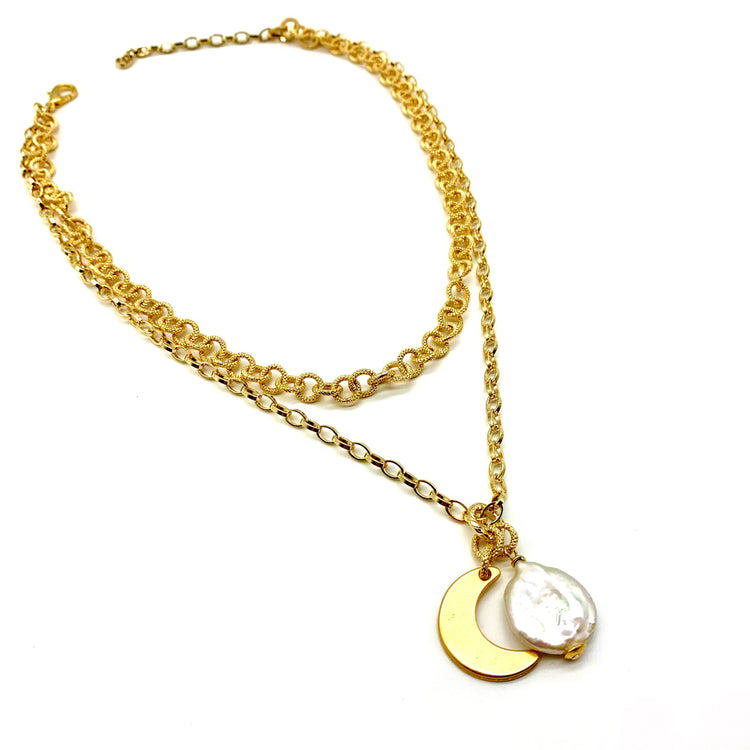 MOON PHASE – LAYERED NECKLACE Necklace Sue&
