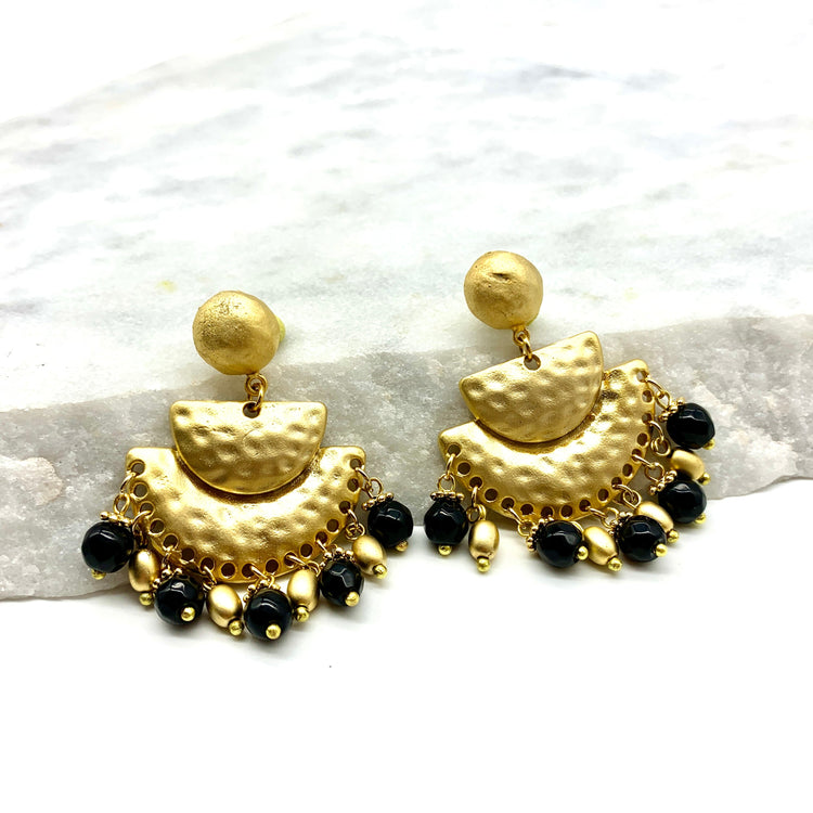 CHARM – ONYX – EARRINGS Earrings Sue&