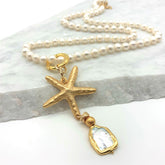 STARFISH GLOW – PEARL – NECKLACE Necklace Sue&