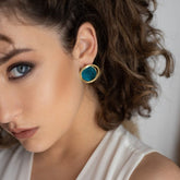 OCEAN – AQUA – STUDS Earrings Sue&