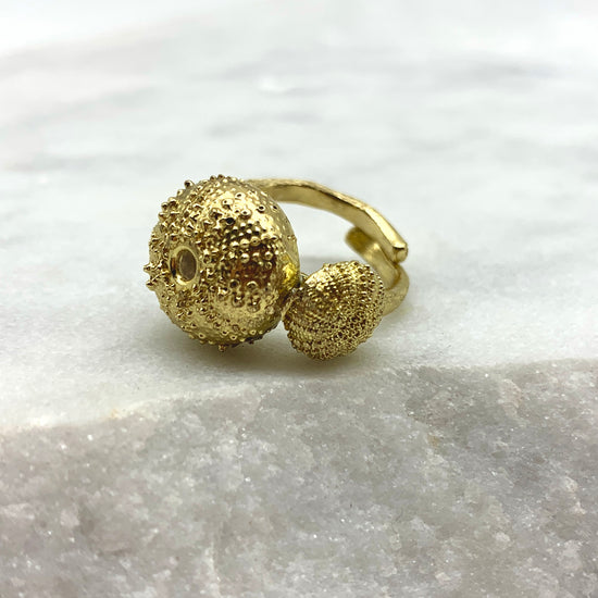 SEA URCHIN - GOLD - RING
