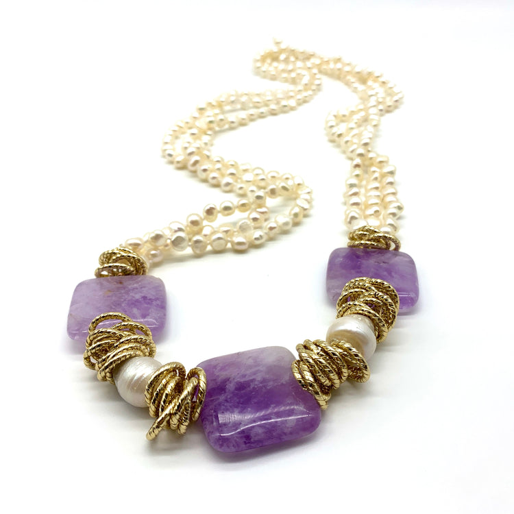 ELEGANCE – AMETHYST – NECKLACE Necklace Sue&