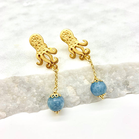 BABY OCTOPUS – ANGELITE - EARRINGS Earrings Sue&