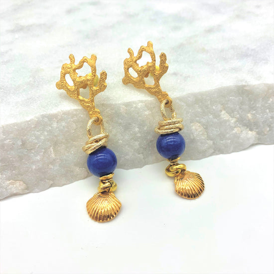 CORAL FANTASY – LAPIS - EARRINGS Earrings Sue&