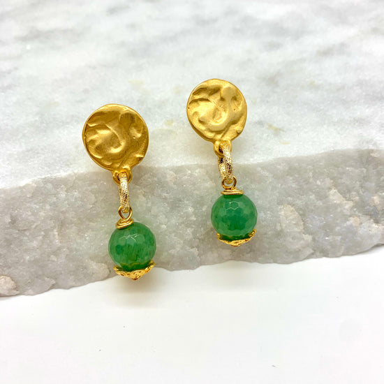 SPLASH – GREEN AGATE – EARRINGS Earrings Sue&