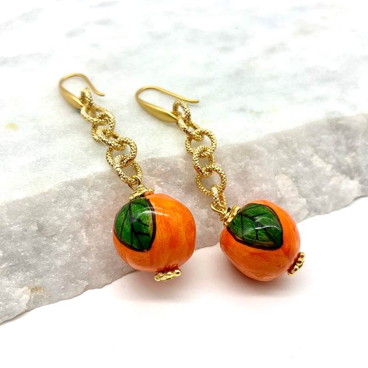 ORANGE SORBET – CERAMIC – EARRINGS Earrings Sue&