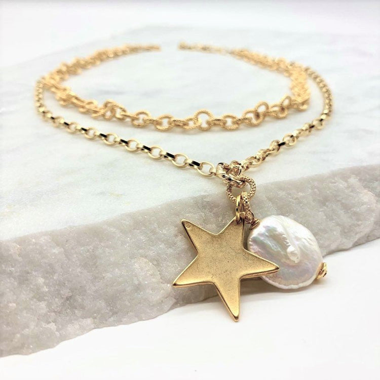 STARRY NIGHT - LAYERED NECKLACE Necklace Sue&