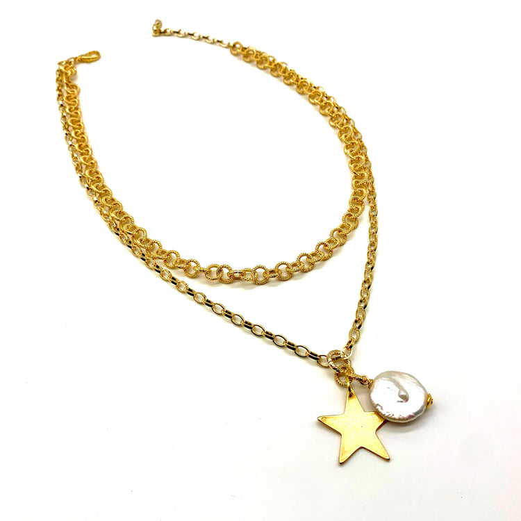 STARRY NIGHT - LAYERED NECKLACE Necklace Sue&