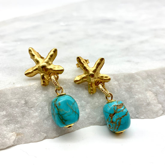 STARFISH ISLAND - TURQUOISE - EARRINGS