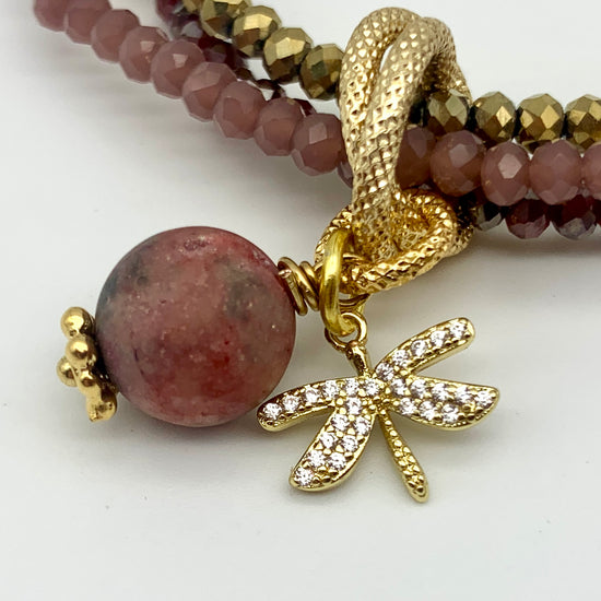 DRAGONFLY – PINK – BRACELET
