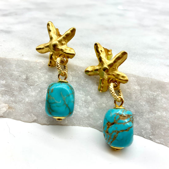STARFISH ISLAND - TURQUOISE - EARRINGS