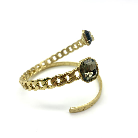 CHAIN REACTION - GREY CRYSTAL - CUFF