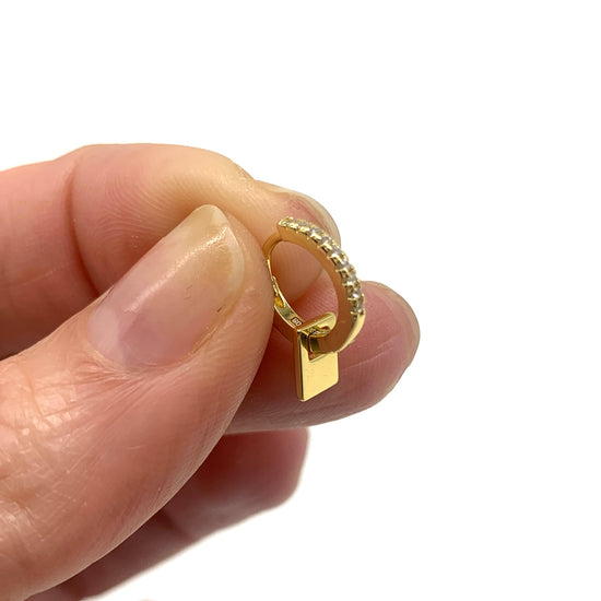 CRYSTAL CHARM - HUG HOOPS