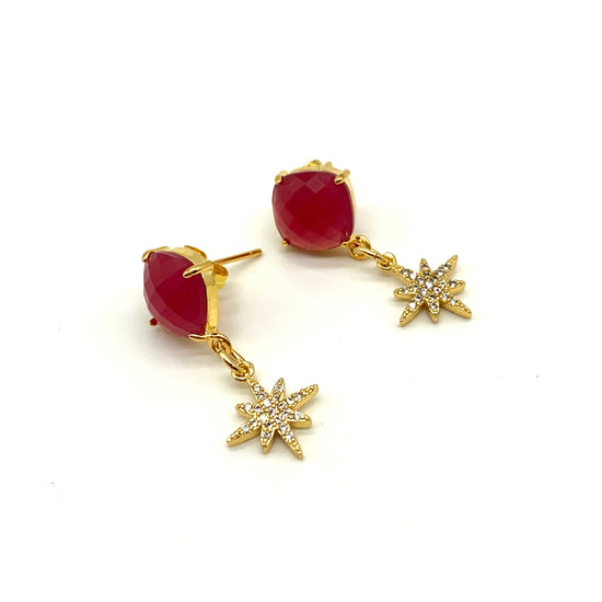 STARLIGHT – RUBY - EARRINGS