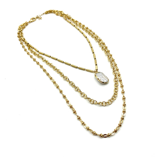 LAYERED – PEARL – NECKLACE
