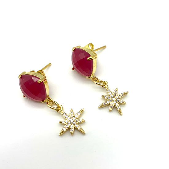 STARLIGHT – RUBY - EARRINGS